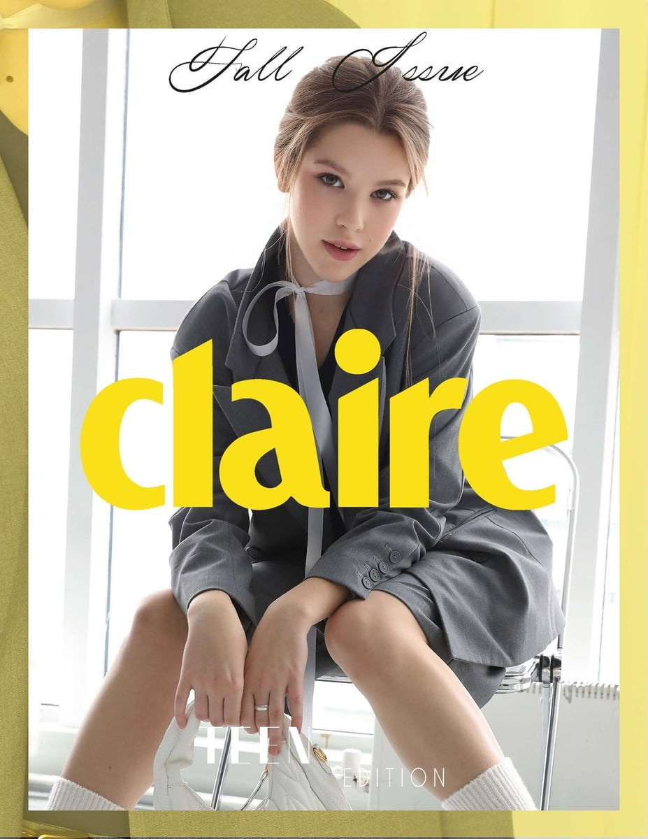 Моя работа на обложке французского издания CLAIRE Magazine. Стилист Анастасия Рашевская