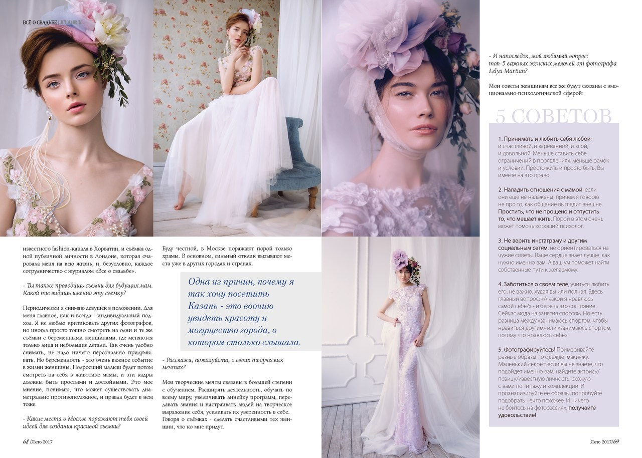 Публикации. Портретный фотограф в Москве Lelya Martian