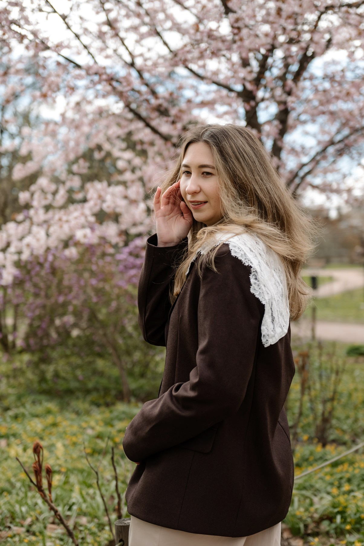 Марина с сакурой. Свадебный и семейный фотограф в Санкт-Петербурге Елена Худякова