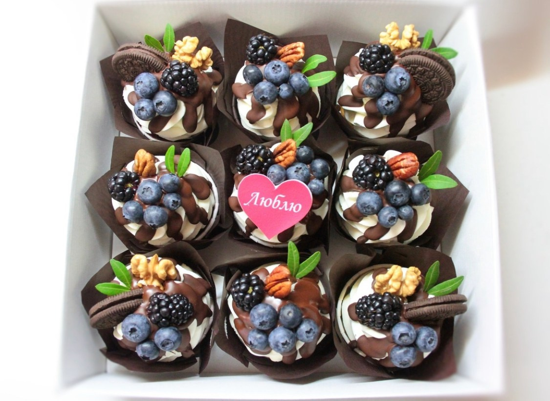 Капкейки стандартные. Katyasugarsugar капкейки, зефир, торты Москва