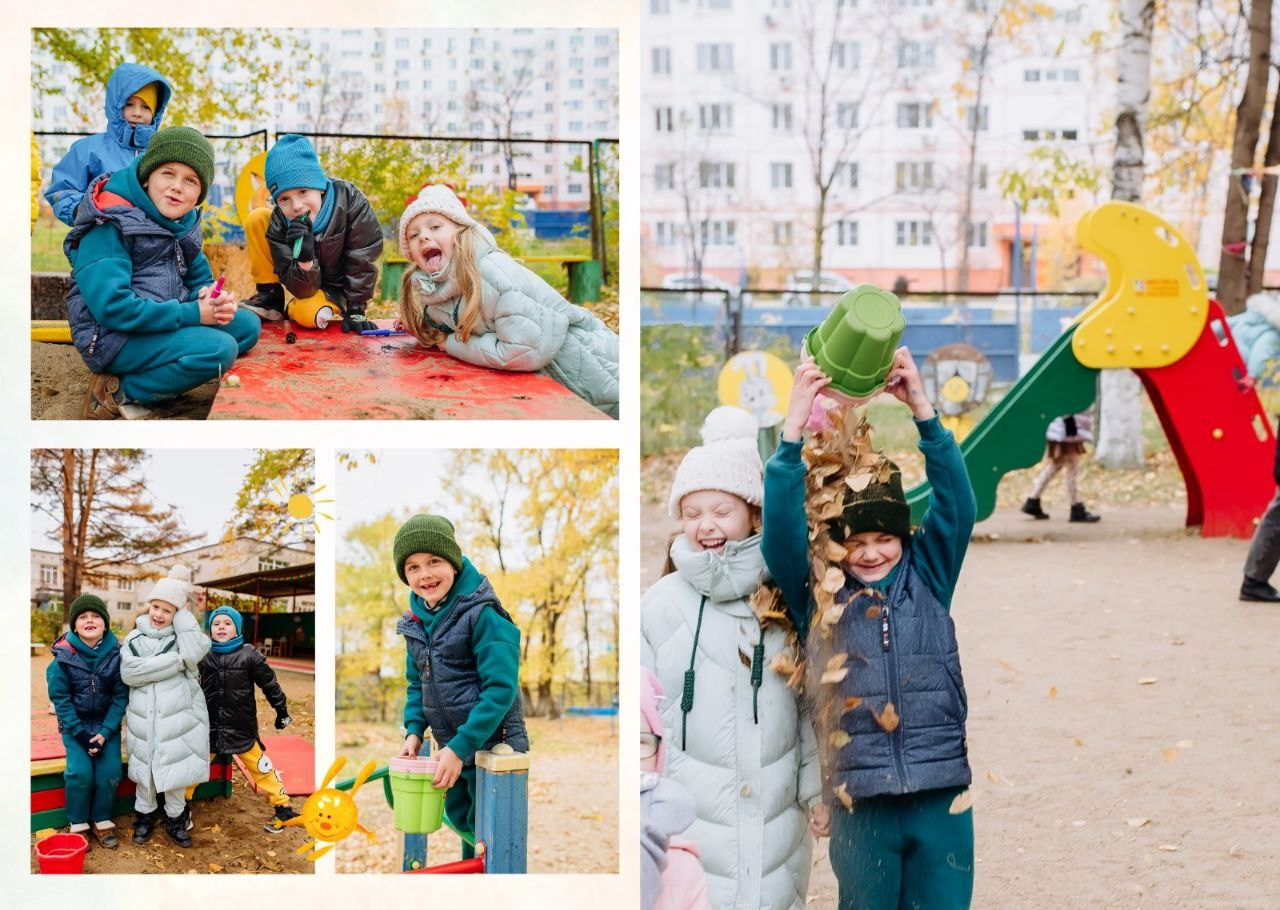пойманные живые эмоциональные кадры ребят в детском саду на фотосессии 
