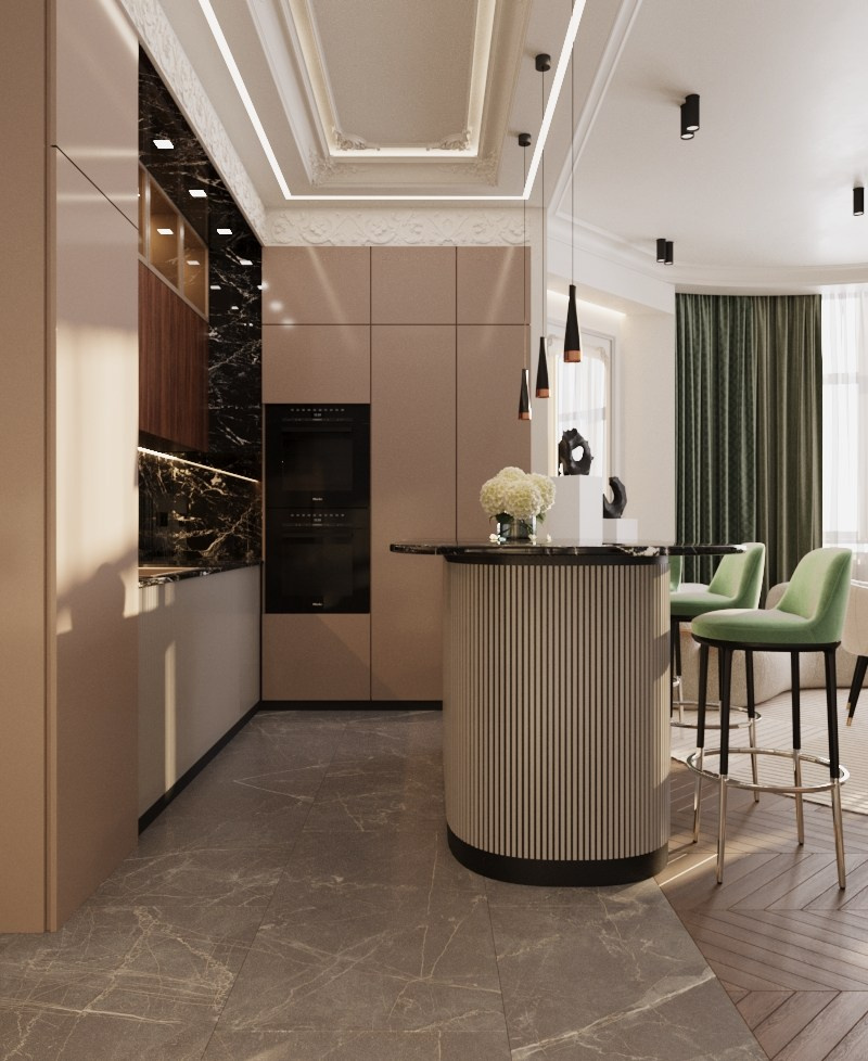 Квартира Эклектика. Мансур Гусейнов дизайнер интерьеров г. Махачкала