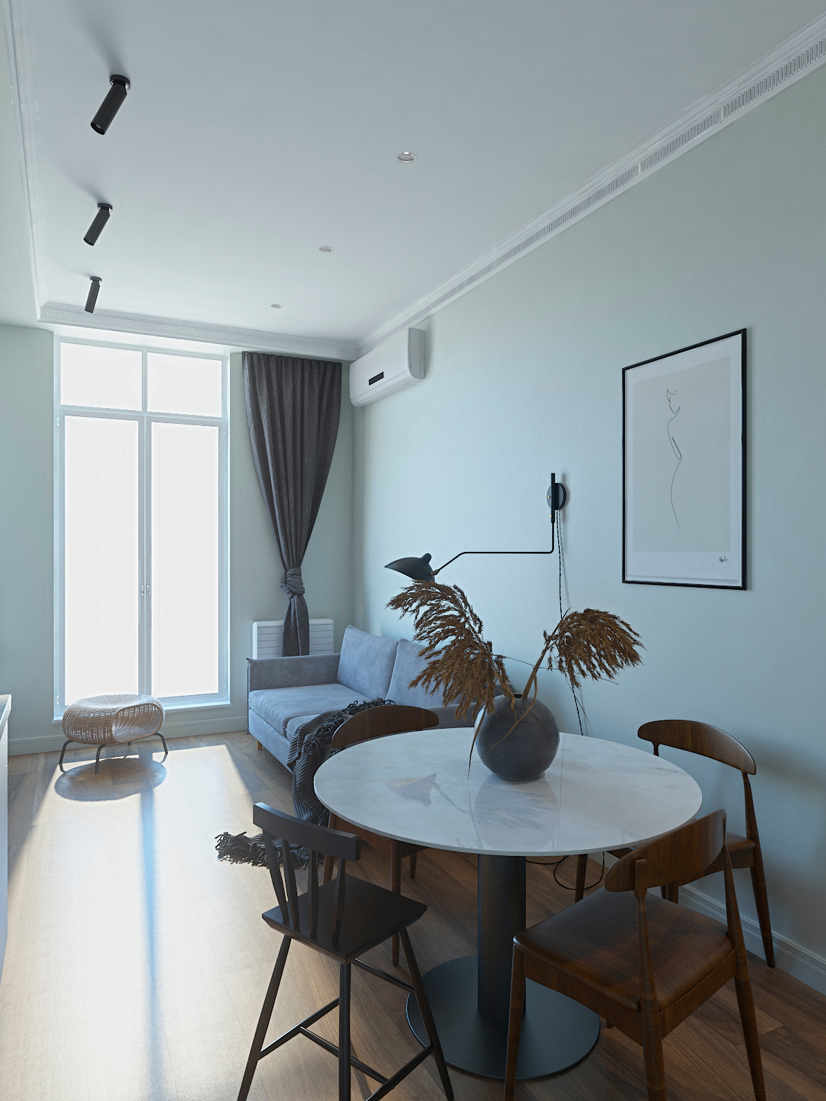 Однокомнатная квартира г. Геленджик. Дизайн интерьера в Пскове и Великом Новгороде