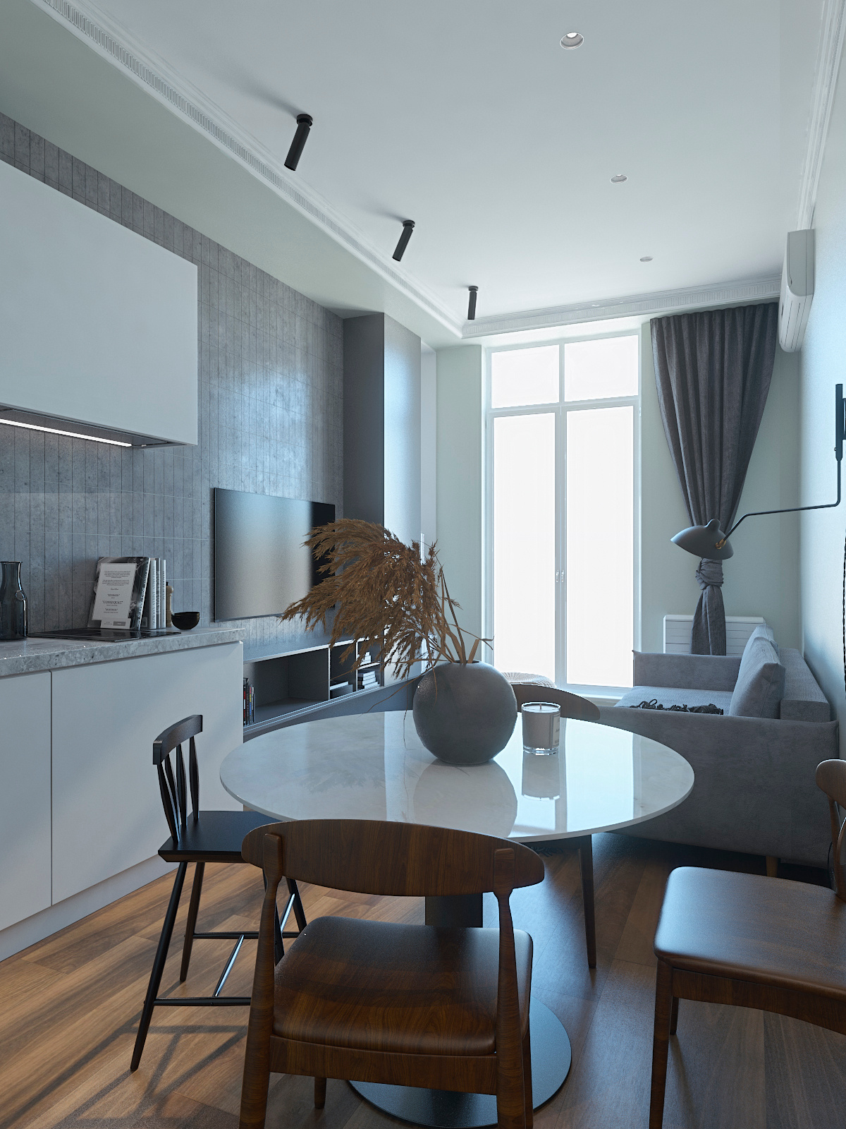 Однокомнатная квартира г. Геленджик. Дизайн интерьера в Пскове и Великом Новгороде