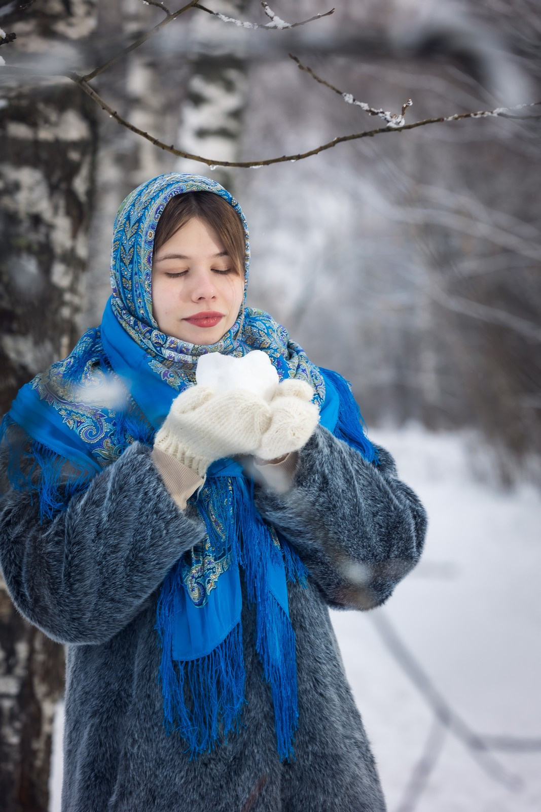 Зима. Русские красавицы. Свадебный и репортажный фотограф в Москве и Московской области