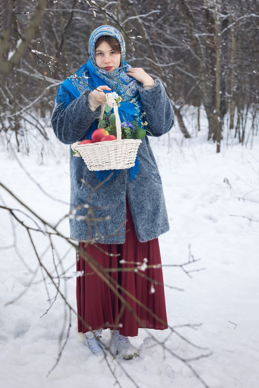 Зима. Русские красавицы. Свадебный и репортажный фотограф в Москве и Московской области