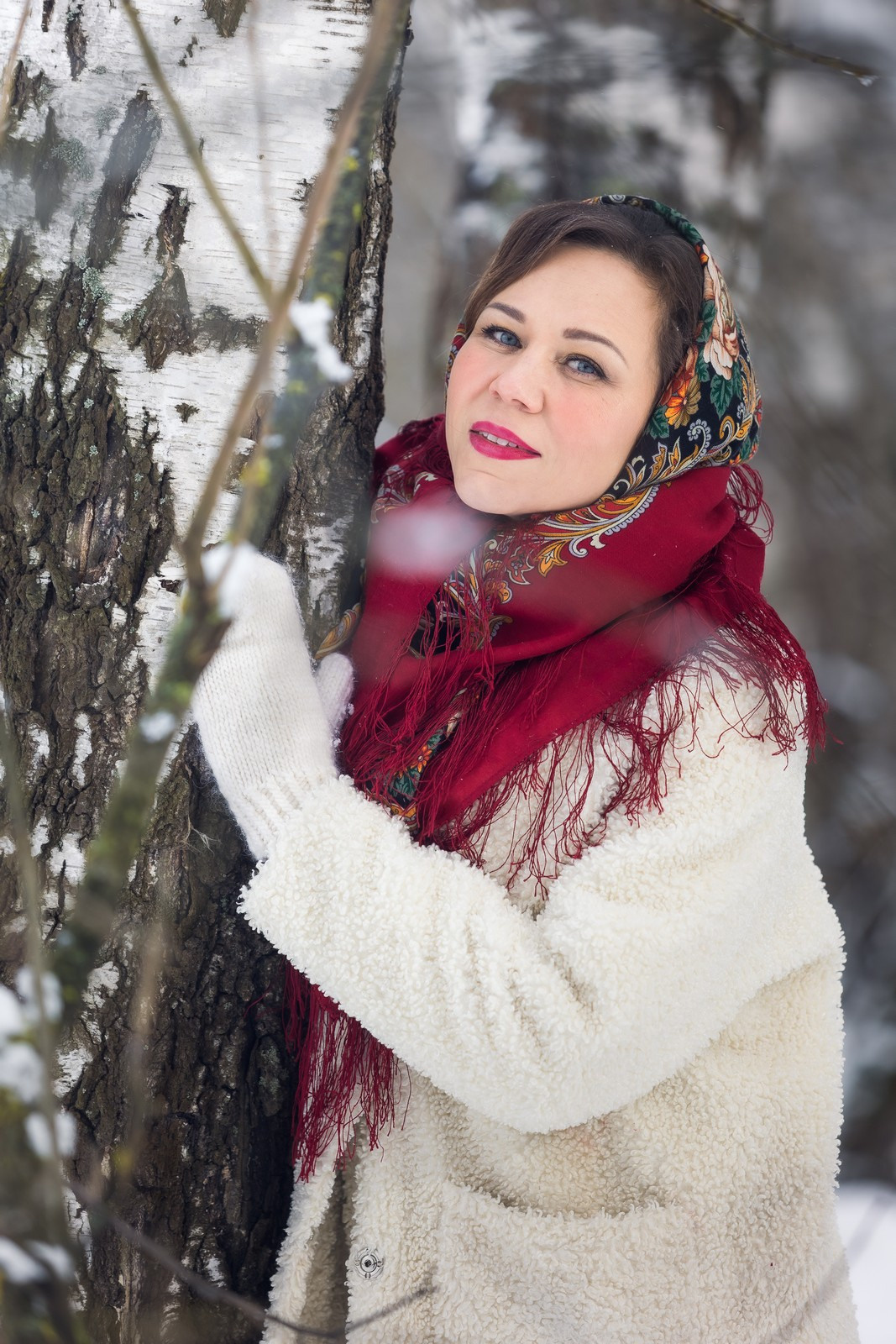 Зима. Русские красавицы. Свадебный и репортажный фотограф в Москве и Московской области