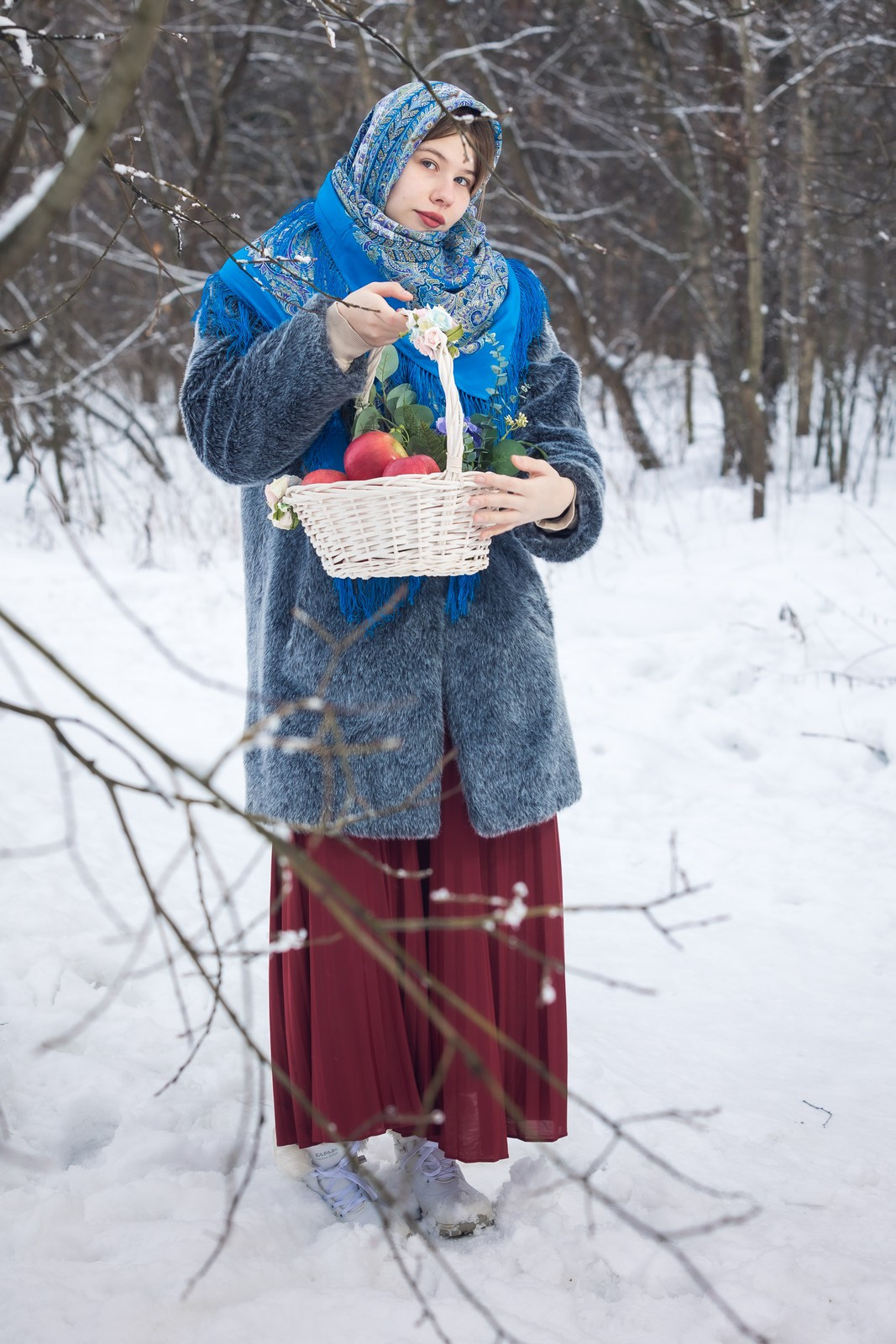 Зима. Русские красавицы. Свадебный и репортажный фотограф в Москве и Московской области