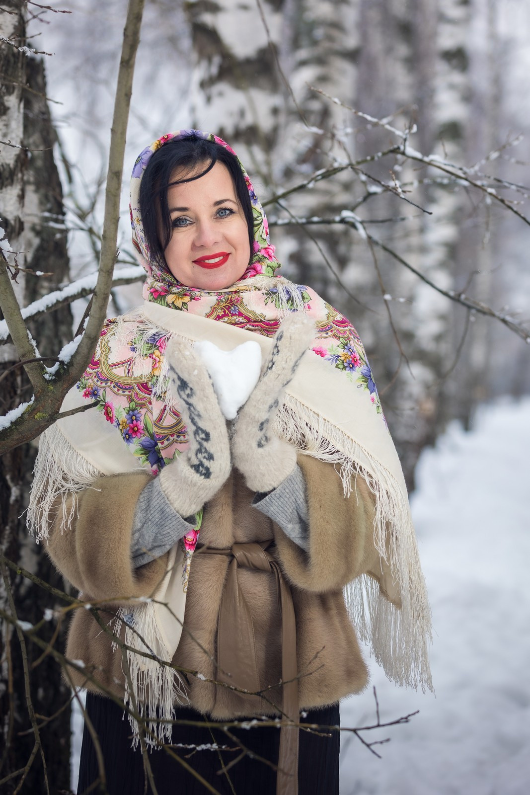 Зима. Русские красавицы. Свадебный и репортажный фотограф в Москве и Московской области