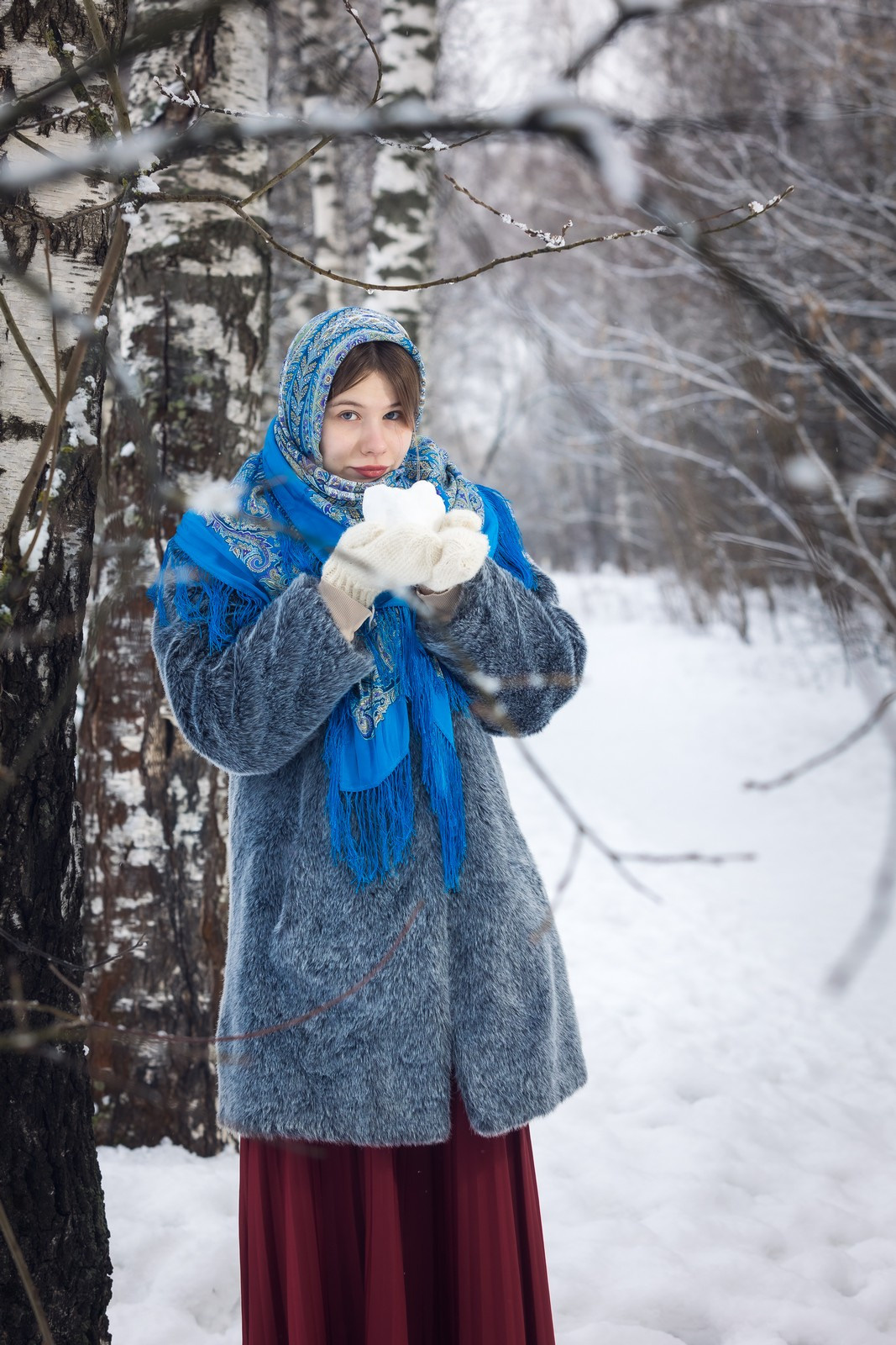 Зима. Русские красавицы. Свадебный и репортажный фотограф в Москве и Московской области