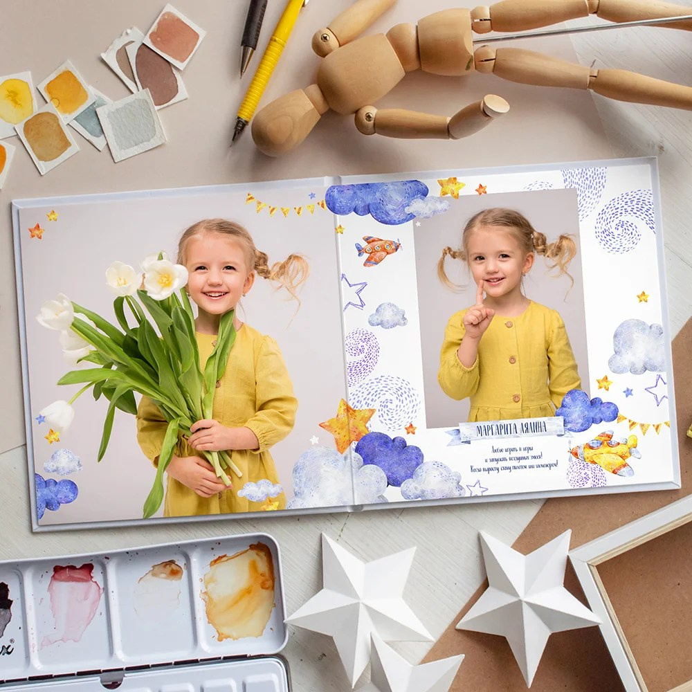 Дизайн «В небо». Medlori fotobook Выпускные альбомы в Липецке Лариса Медведева