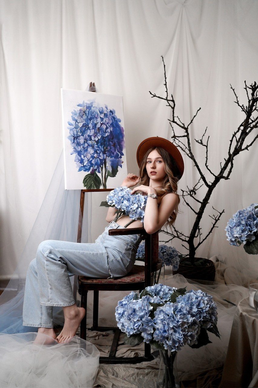 Женская фотосессия в студии Тепло в Новочеркасске. Свадебный фотограф в Ростове-на-Дону. Таинство Крещения и Венчания, семейные фотосессии. Алёна Чёботова