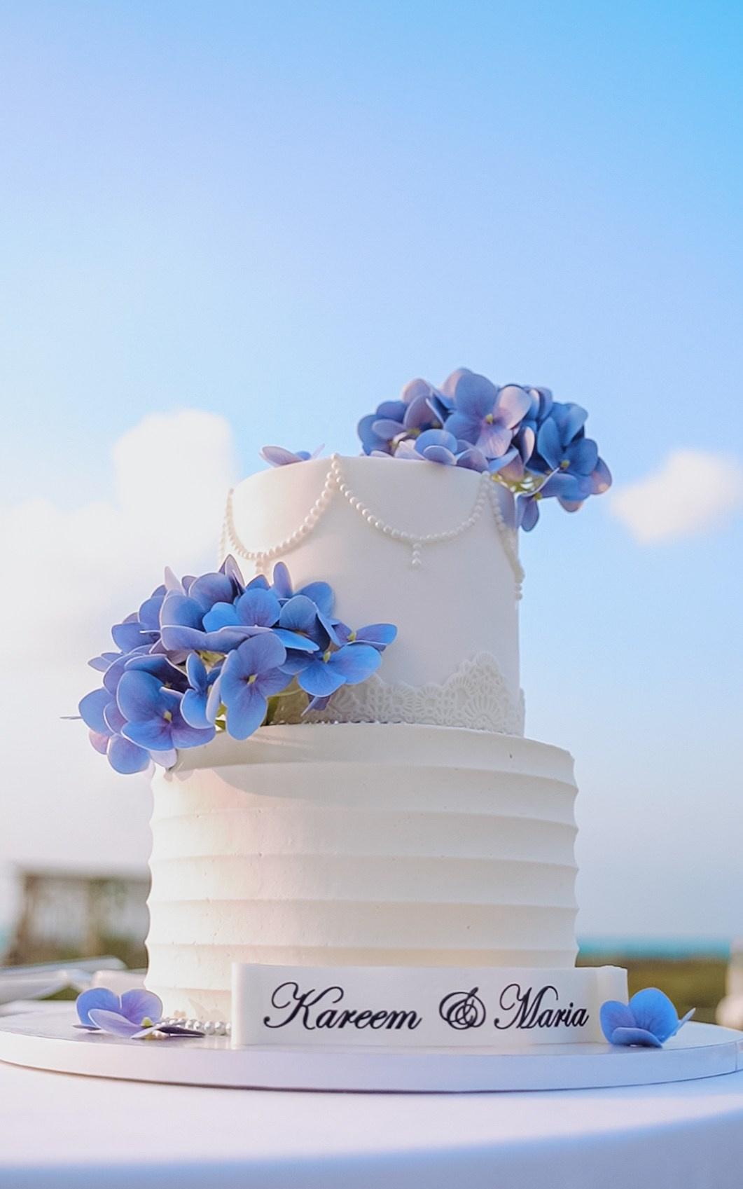 Пляжная свадьба цвета тиффани. Фотограф и видеограф в Москве и Абу Даби Мария Кулагина