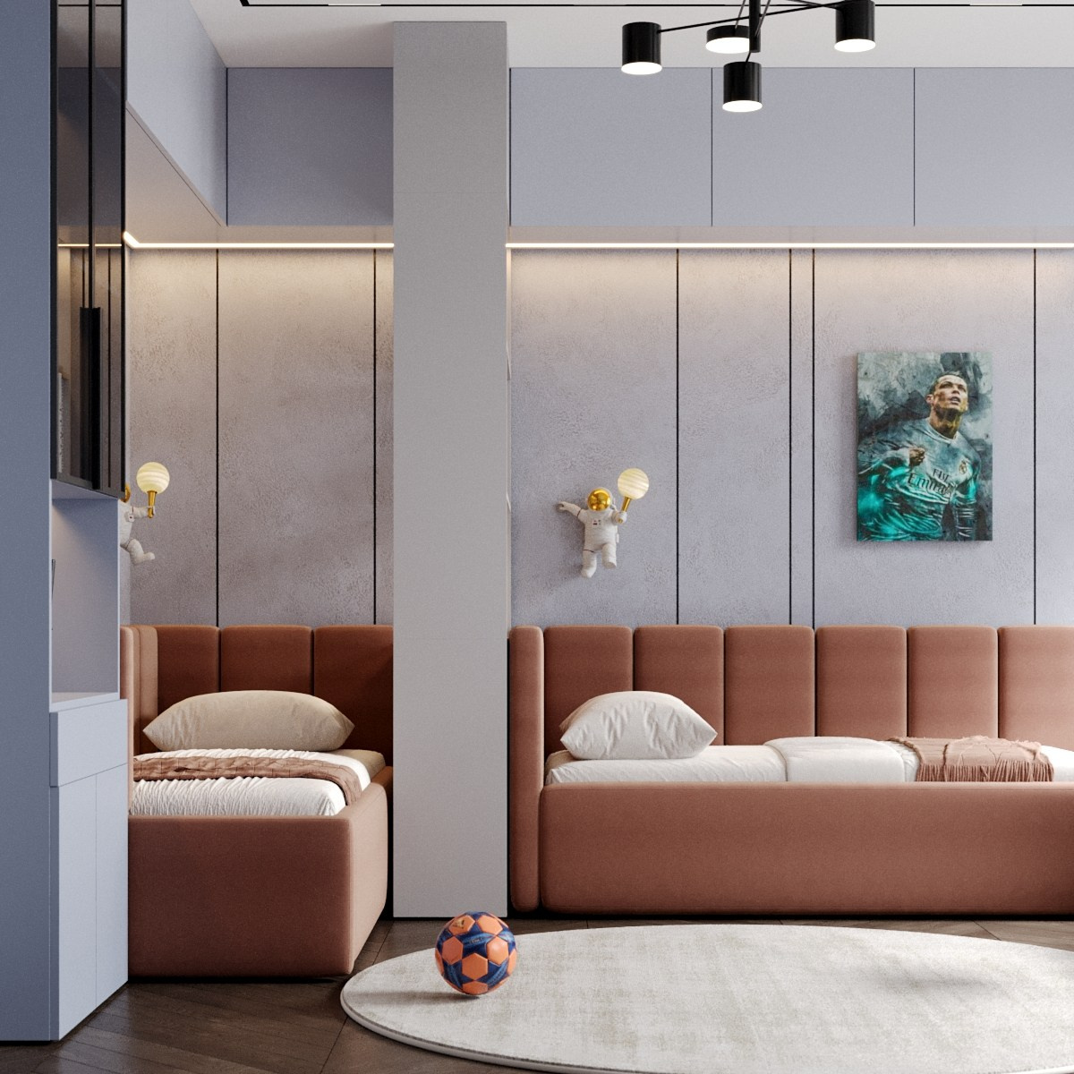 ЖК ЗилАрт 487, 64 кв.м. Kod Interiors | Дизайнер интерьеров Кораблина Кристина