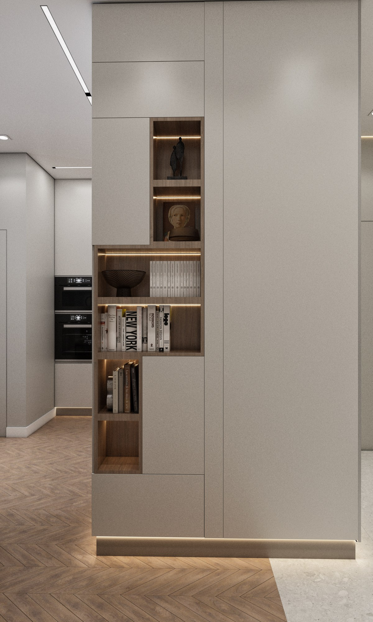 Стильная квартира ЖК Садовый квартал г. Владивосток. Дизайн-проекты жилых и общественных пространств во Владивостоке