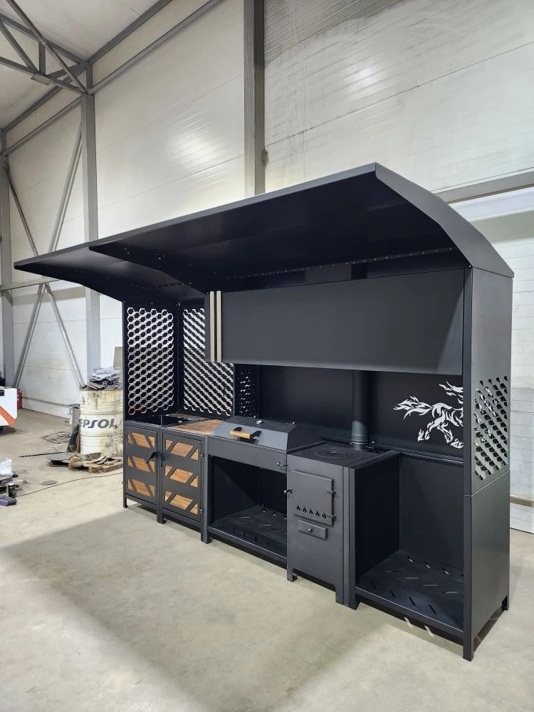 «Вектор» мангальная зона. Купить / заказать мангал для дома в Краснодаре от производителя «Дарбин»