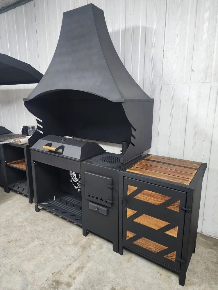 «Джета с вытяжным зонтом и функцией смокер. Купить / заказать мангал для дома в Краснодаре от производителя «Дарбин»