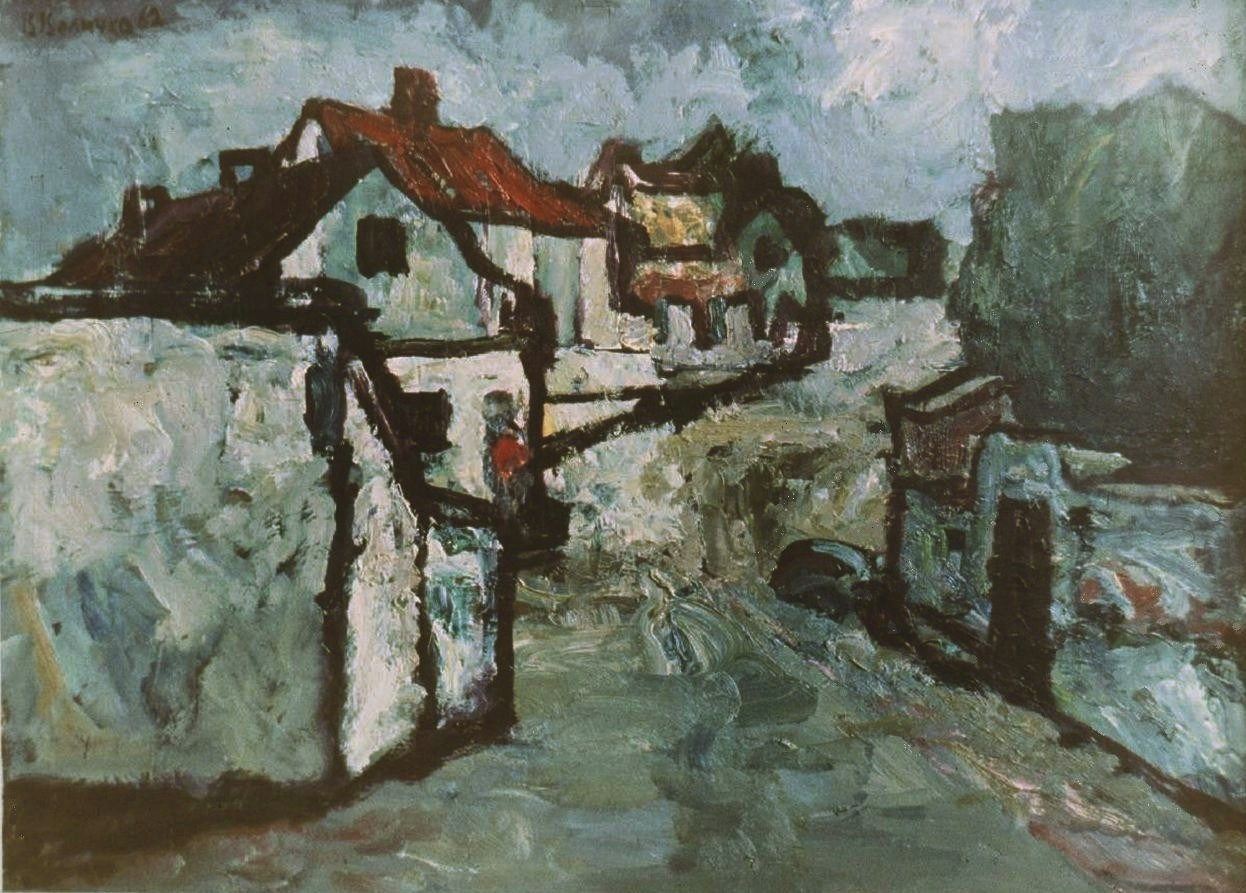 «Улочка в Феодосии» 1962 год Собр. Д. Томас. Мадрид. Художник Величко Вадим Семёнович