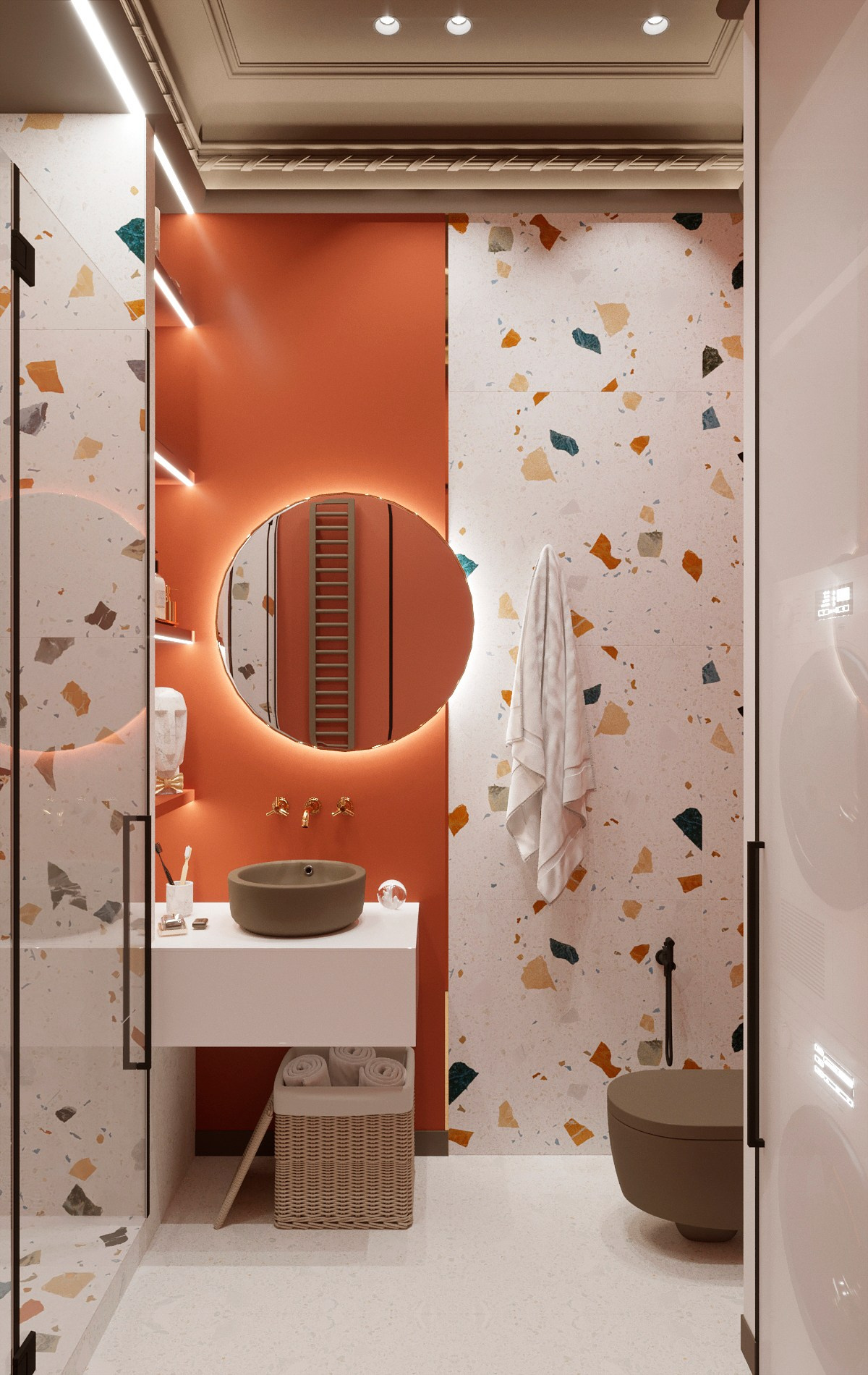 Маленькая студия для девушки в Химках. 2019 год. Дизайнер интерьера Троилова Арина