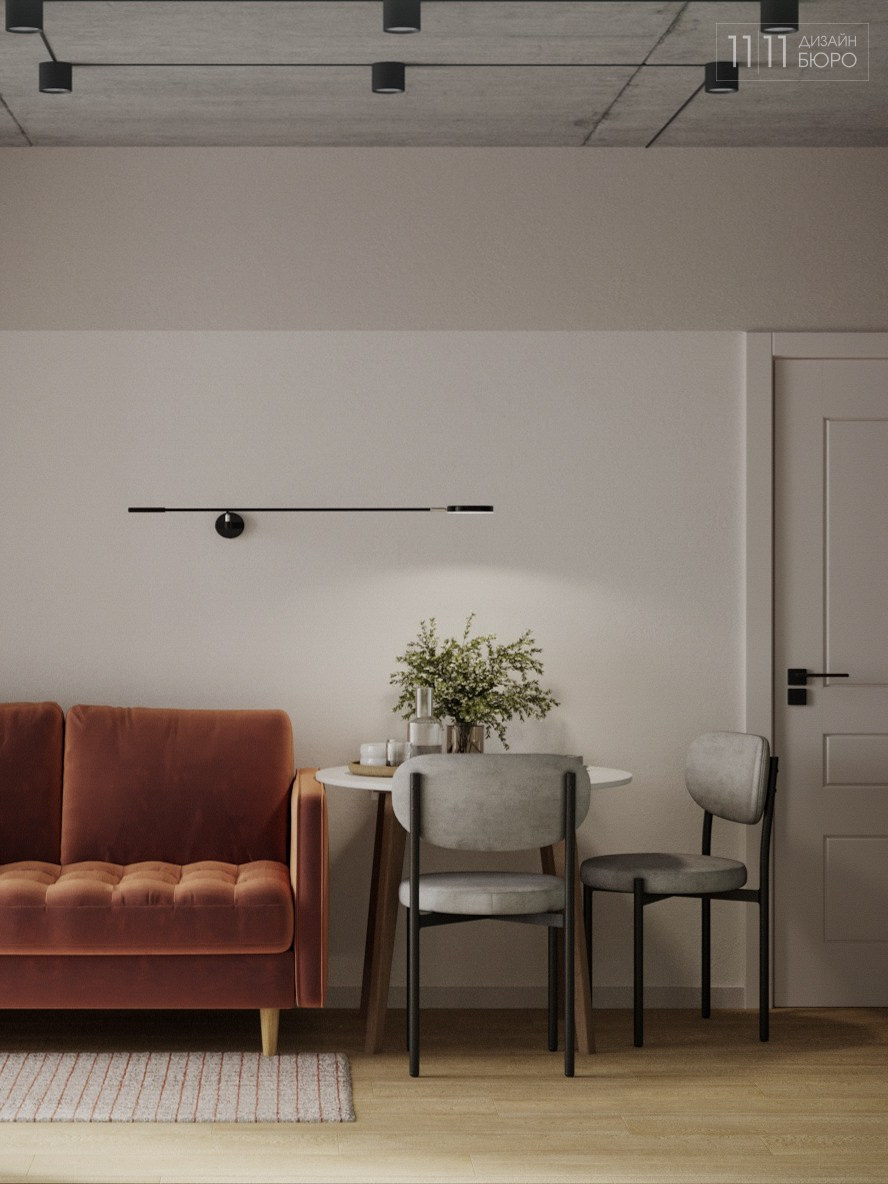 «Спокойная эклектика» — проект небольшой квартиры с яркой прихожей. Дизайн-бюро 11/11, дизайн интерьера с индивидуальным подходом во Владивостоке