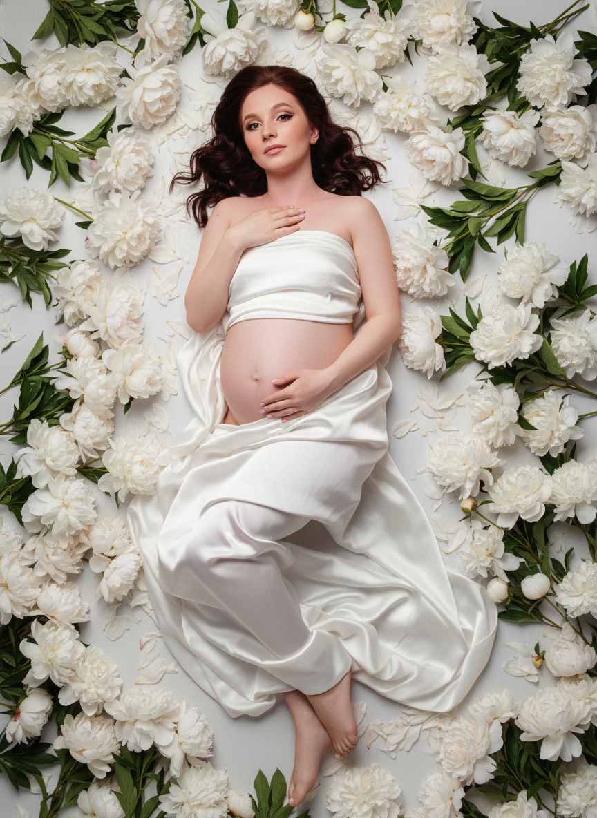 В цветах. Фотограф беременности в Екатеринбурге Илона Филатьева