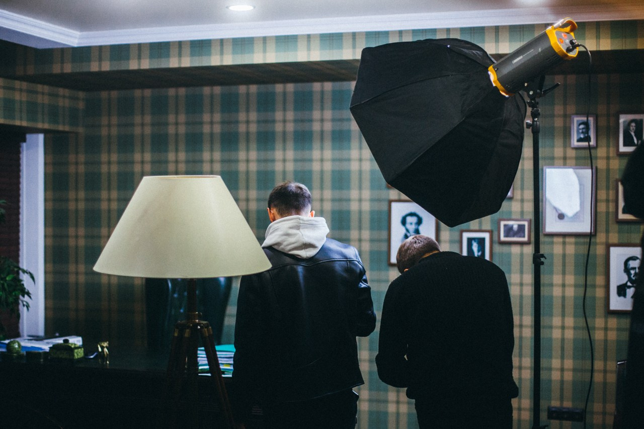 Бэкстейдж съемка рекламы. Фотограф Денис Денисов