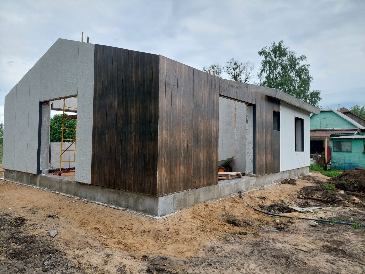 Быстровозводимый дом: Домокомплект Микеле 80, Воронежская область, Эртильский р-н. БыстроДом — капитальный дом за 7 дней!