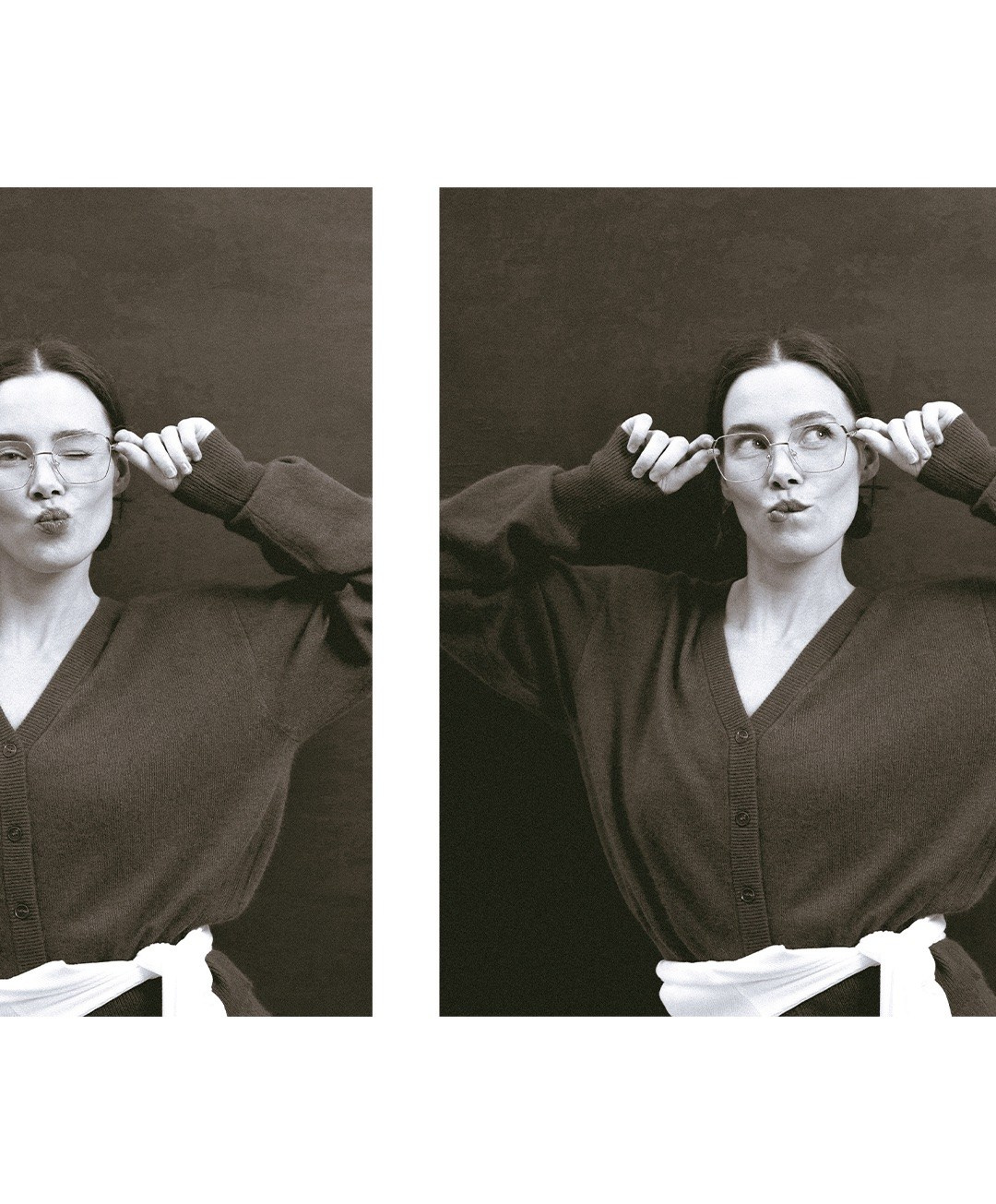 Lookbook in studio with collages. Katya Che | Photographer | Beograd