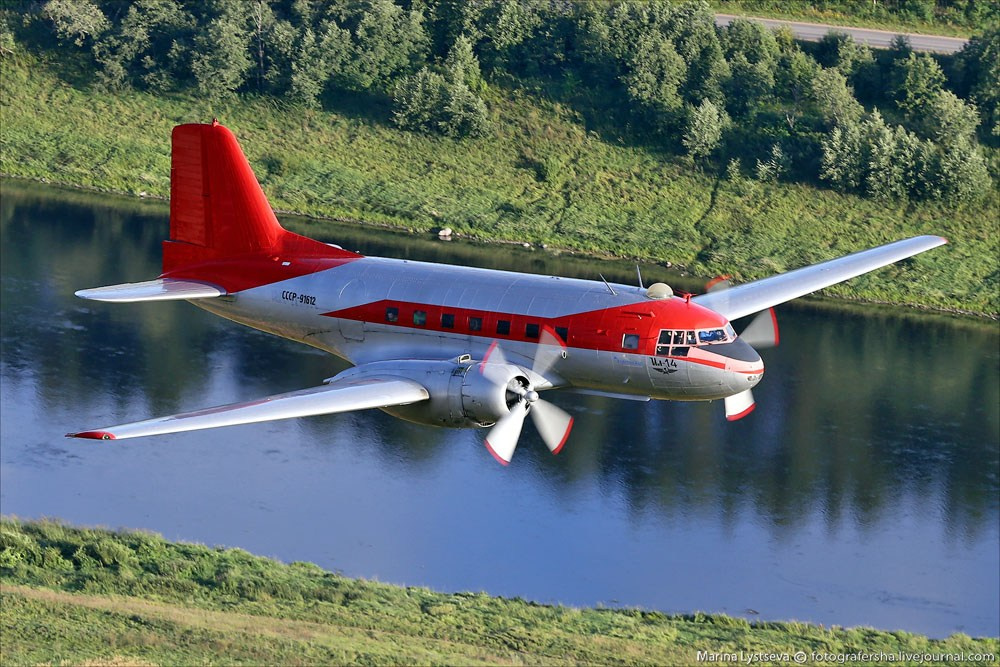 Ил-14, Ильюшин, самолёт, легенда поршневой авиации, самолёт 50-х годов. Авиационная техника для кино, рекламы и фотосессий