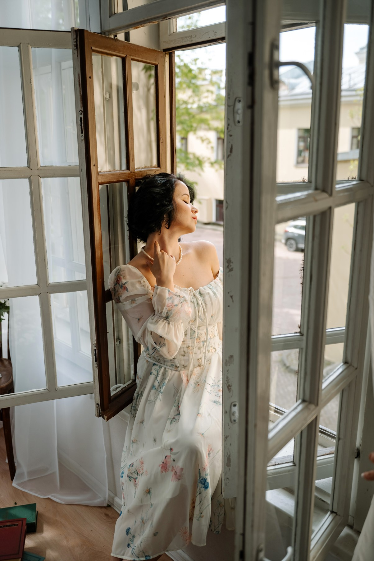 Индивидуальная. Балкон с цветами. Свадебный и сеейный фотограф в Санкт-Петербурге Елена Худякова