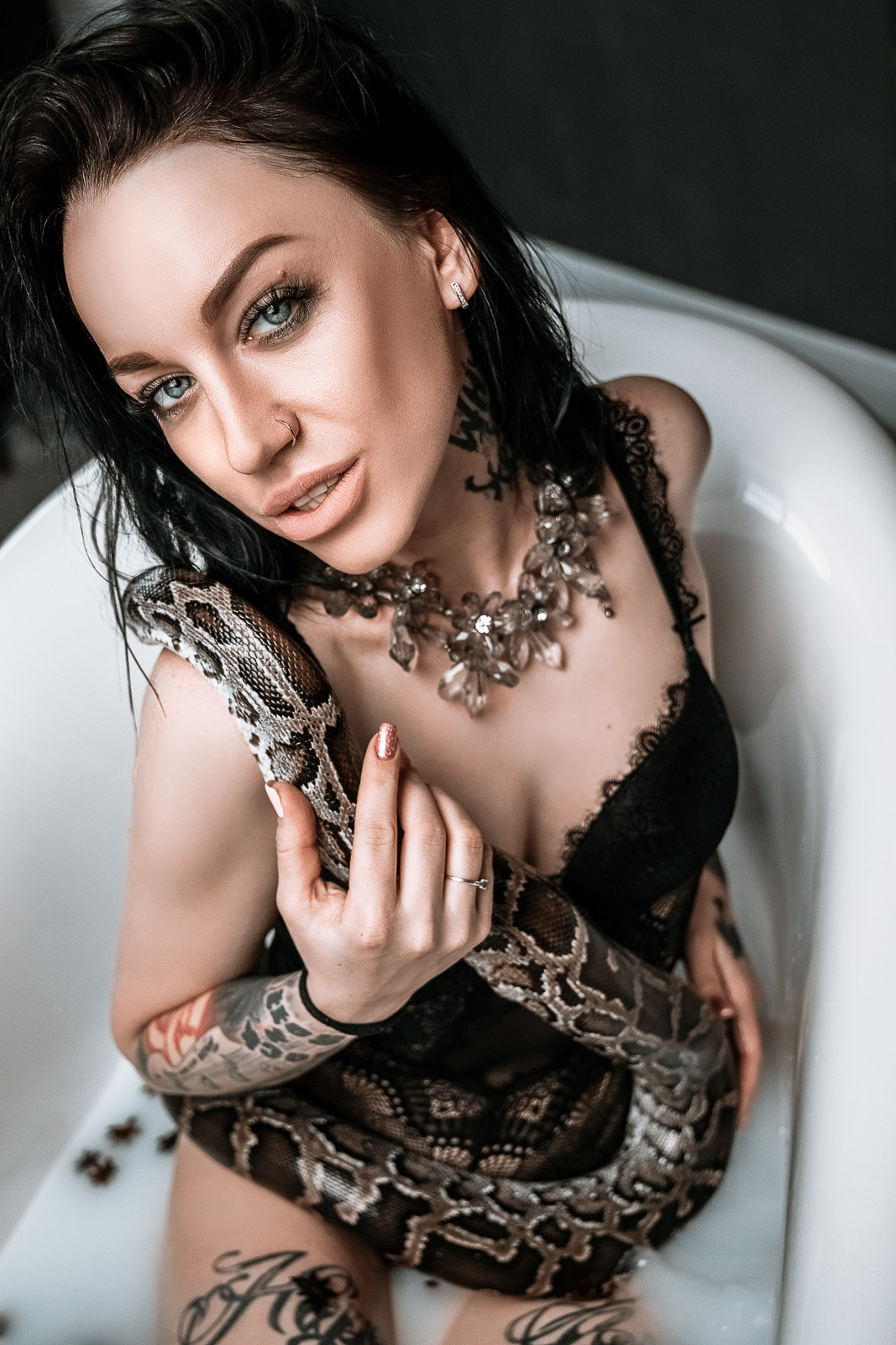 Фотосессия с питоном