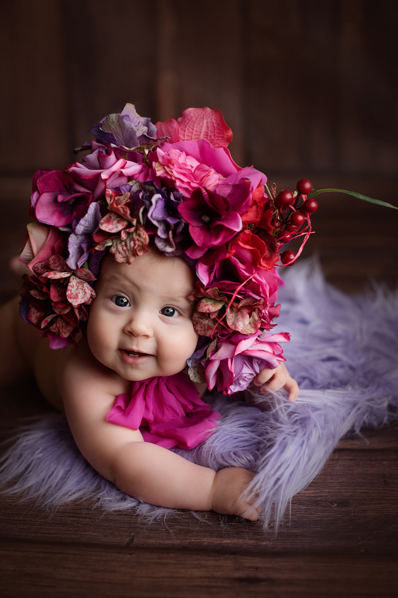 Аделина 7 месяцев. Фотограф новорожденных Елена Панова