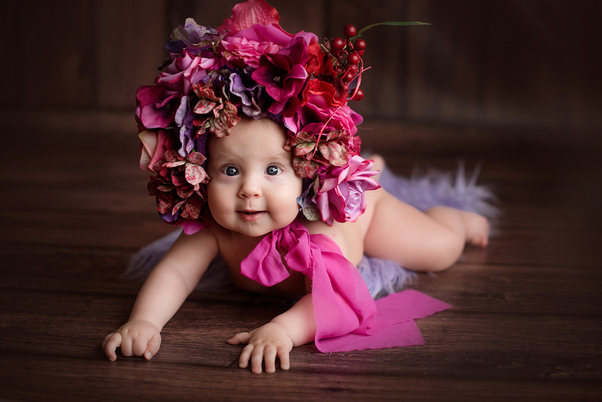 Аделина 7 месяцев. Фотограф новорожденных Елена Панова