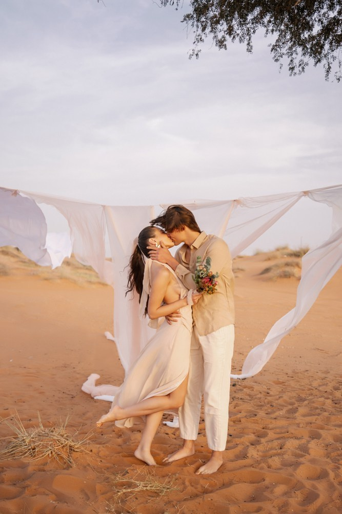 Wedding in desert