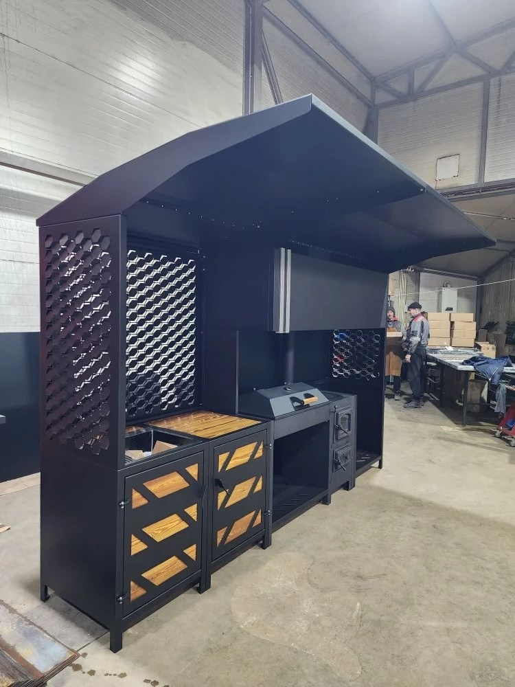 «Вектор» мангальная зона. Купить / заказать мангал для дома в Краснодаре от производителя «Дарбин»