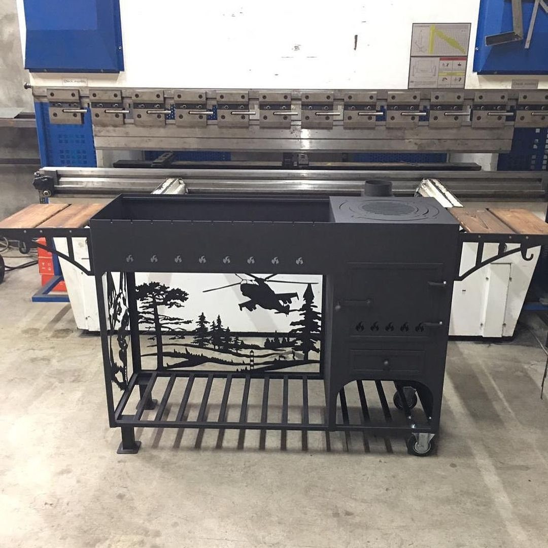 Мангалы с печью под казан. Купить / заказать мангал для дома в Краснодаре от производителя «Мангал Мастер»