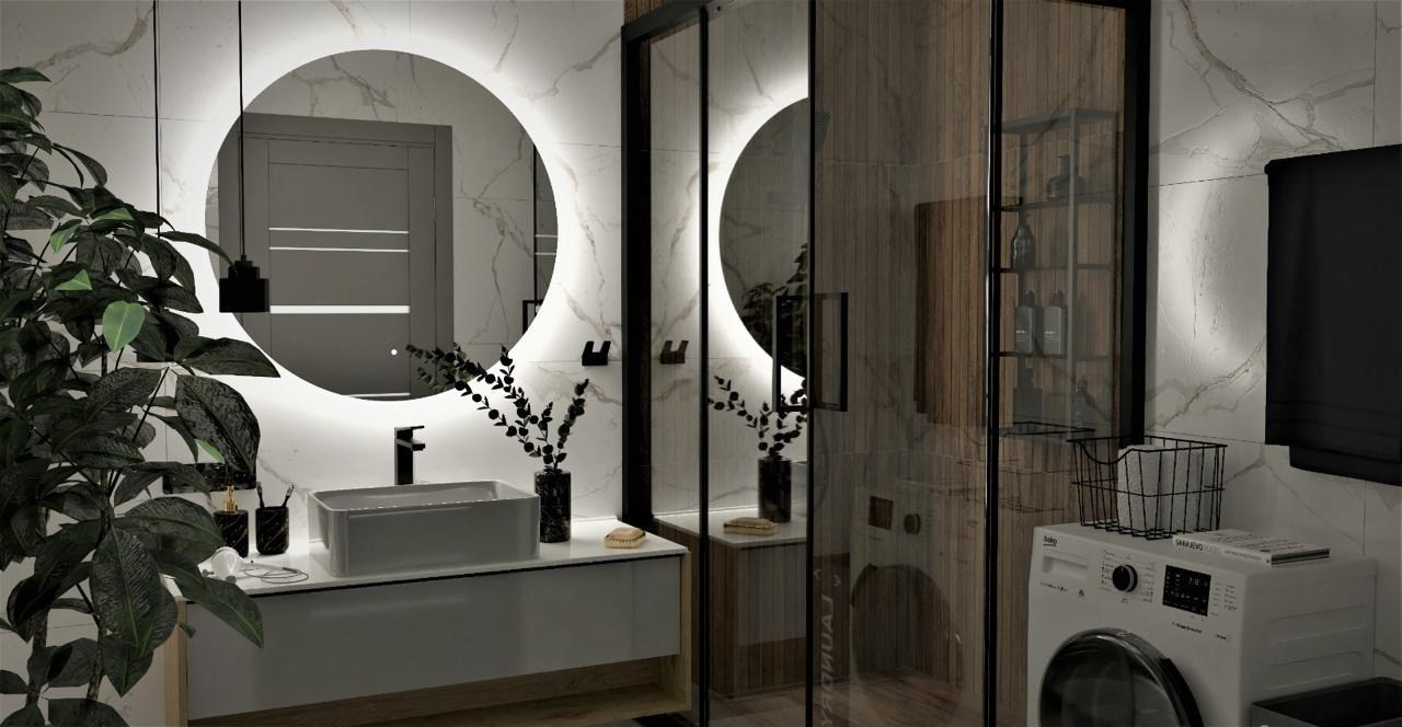 Примеры работ по дизайну ванных нашей студии. Дизайн-интерьера