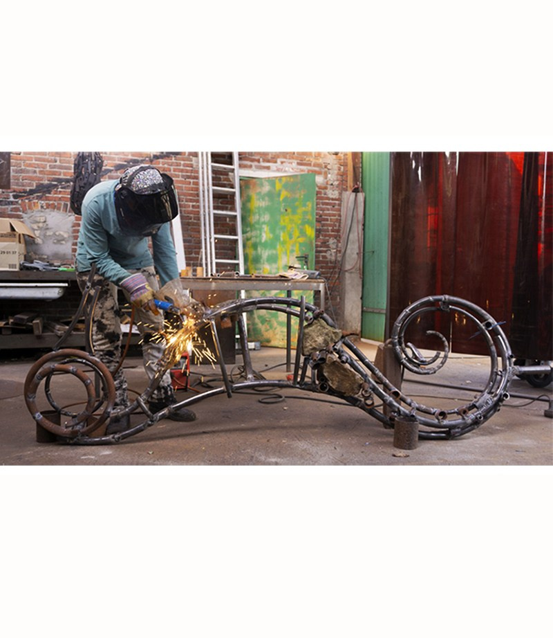 Морской конёк _ Германия _ Дангаст _ Северное море _ 2018. Художник — скульптор Антонина Фатхуллина