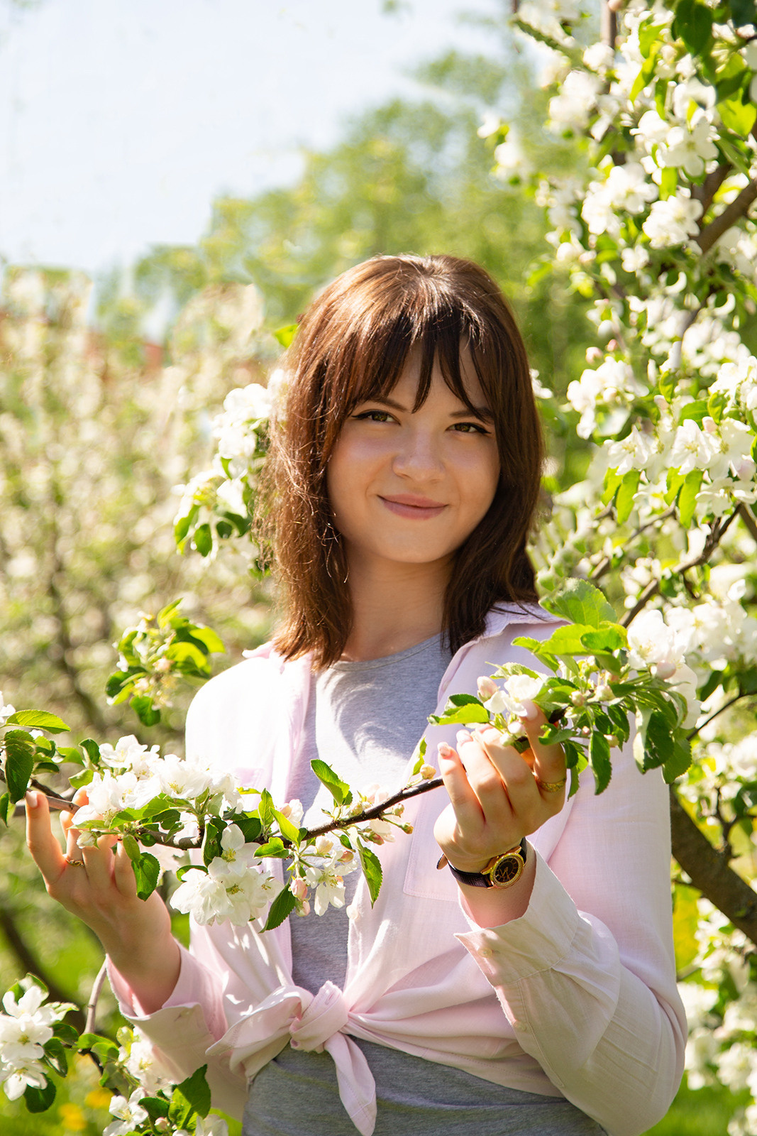Ксюша яблоневый сад. Фотограф Дмитров. Москва