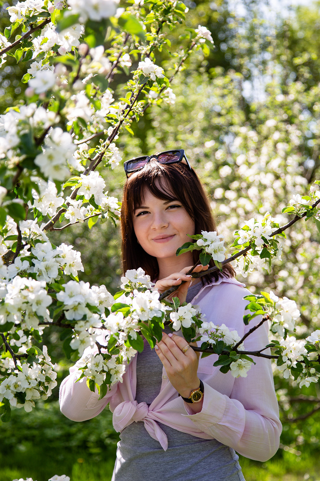 Ксюша яблоневый сад. Фотограф Дмитров. Москва