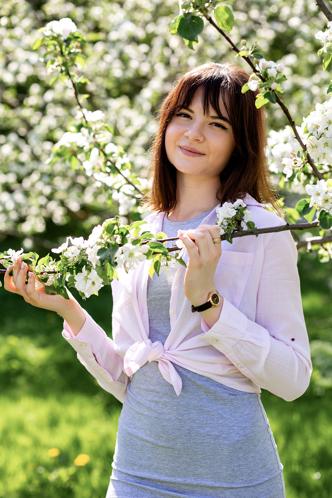 Ксюша яблоневый сад. Фотограф Дмитров. Москва