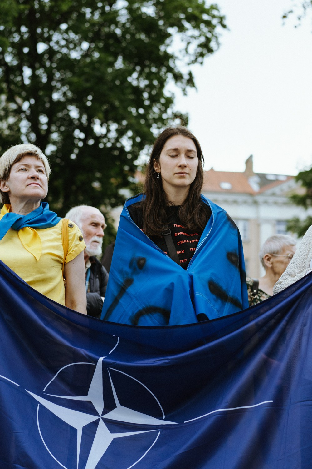 Ukraine — NATO. Photographer in Vilnius