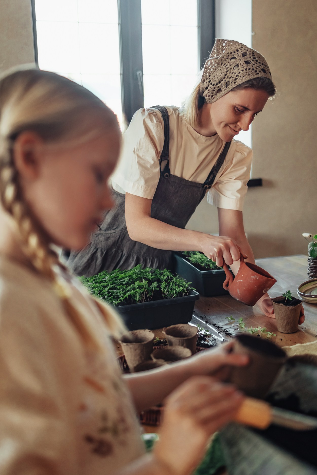 Посадка рассады в Алешинке. Семейный и детский фотограф |Брянск| Анастасия Перепелкина