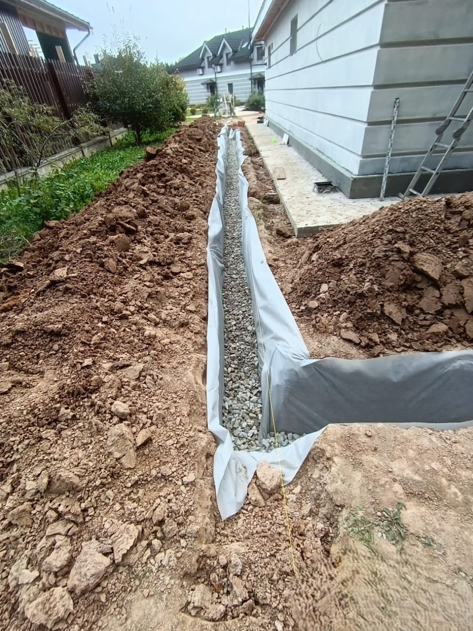 Прокладка инженерных сетей — водоснабжение, канализация, электричество. Готовим участок к эксплуатации.