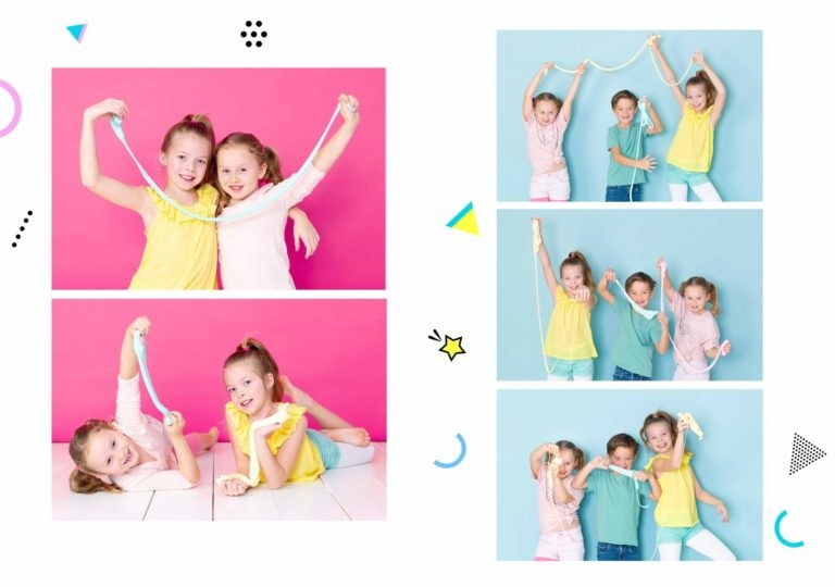 № 1078&nbsp;Выпускной альбом для детского сада в&nbsp;стиле «Мемфис», ваш фотограф Медведева Лариса Липецк, medlori fotobook