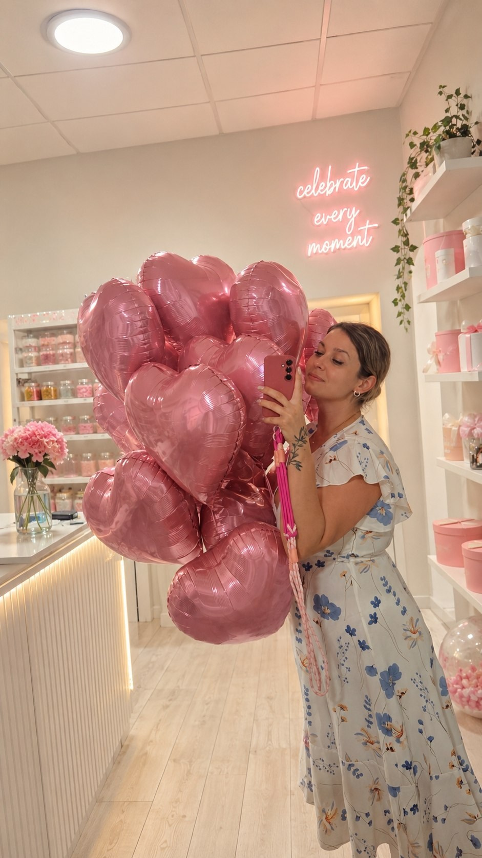 For her. Balloons and decorations in Serbia. Delivery 24/7