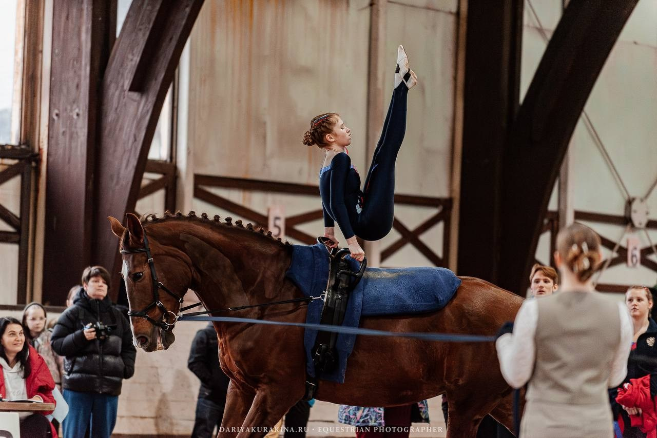 Чемпионат и Первенство МО по ВОЛЬТИЖИРОВКЕ. Куракина Дарья • Конный фотограф