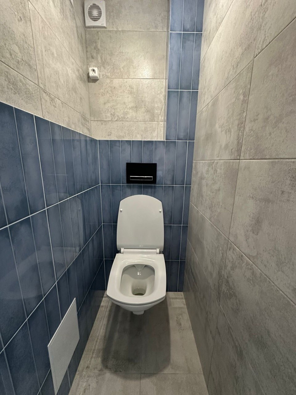 Ванная комната (ул. Четаева д. 46). Ремонт санузла, туалета, ванной под ключ в Казани. Укладка плитки