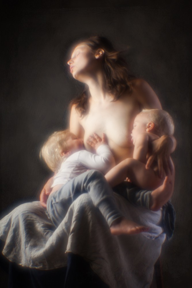 Studio portrait. Documentary and art photographer Alexey Terentyev