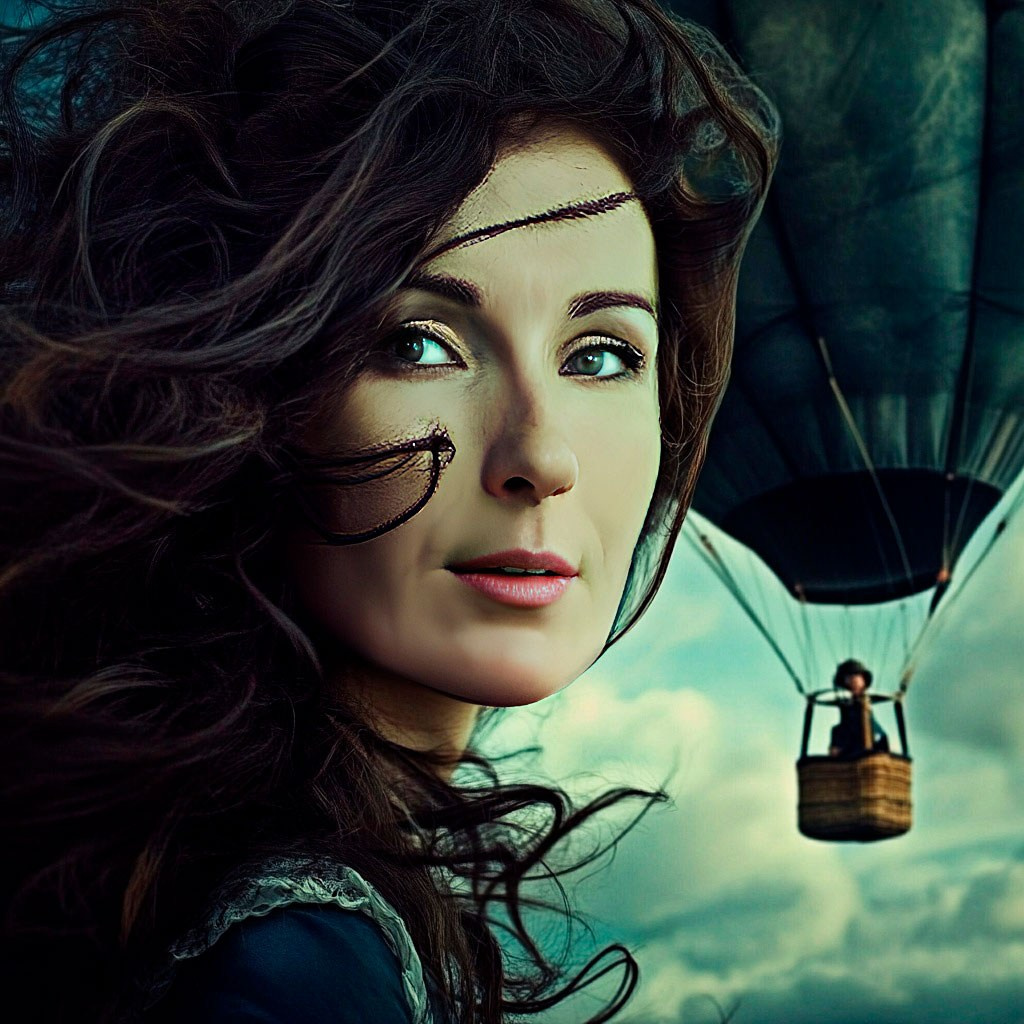 Нейрофотосессия для Марины. Сказочный образ девушки на шаре. ФотоХудожник Харитонова Ирина г. Санкт-Петербург